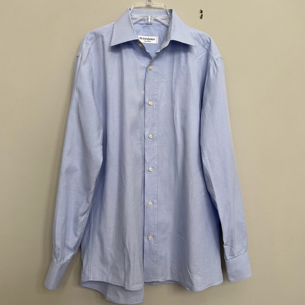 Yves Saint Laurent Men’s Monogramed Button Down